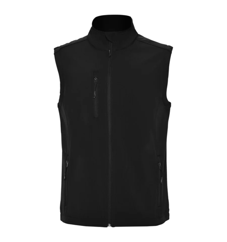 Gilet softshell sans manches, vue de face